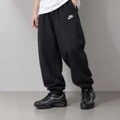 NIKE ナイキ スポーツブランド スウェットパンツ 刺繍ロゴ ブラック XL