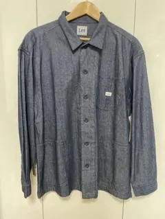 Lee デニム長袖シャツ ダークブルー