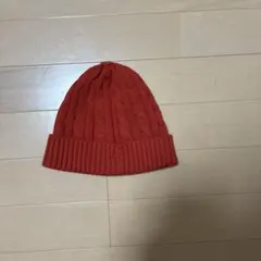 オレンジ ニット帽 サイズ52-54