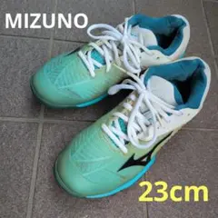 Mizuno テニスシューズ ライトブルー/ホワイト