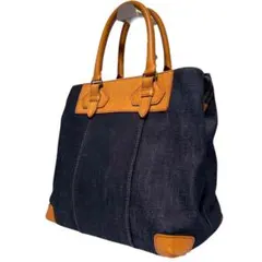 Dakota PRINCESS デニムトートバッグ ハンドバッグ デニム×レザー