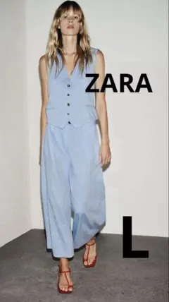 ZARA ザラ ロングリネンブレンド ジャンプスーツ 新品 - メルカリ