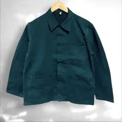 マ*ー様 ユーロワーク ダブルブレスト ワークジャケット ブルー