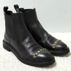 Ferragamo ヴァラ金具 レザー サイドゴアブーツ 5C 黒 2026年最新】Salvatore Ferragamo レディース サイドゴアブーツの人気