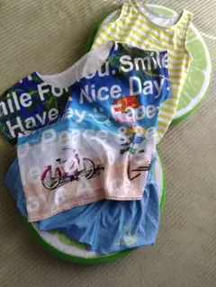 Smiley Face メッシュ水着 セパレート3点セット150サイズ★最安値★