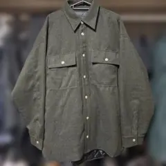 オリーブグリーン シャツジャケット美品！