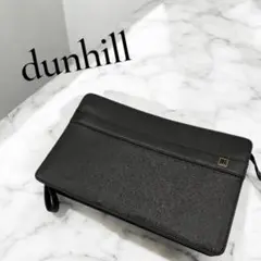 dunhill クラッチバッグ ダブルファスナー PVC レザー 黒 2738 - メルカリ