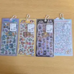 ディズニープチドロップステッカー3種類とボンボンドロップシール