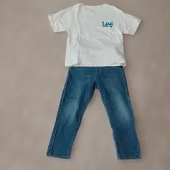 Lee ロゴ入り Tシャツ　　F.O.Uキッズデニム　130