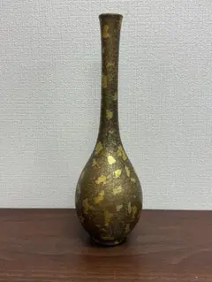 【送料込み】一輪挿し花瓶　金　花瓶　フラワーベース