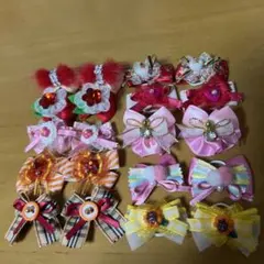 犬用カラフルリボンアクセサリー10セット