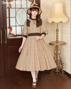 新品イノセントワールド ハピネスローズドレス M 茶色 クラロリ