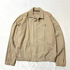 ポロラルフローレン スイングトップ 三角タグ ポニー ベージュ L 美品】ポロラルフローレン スイングトップ 三角タグ ベージュ 【XL