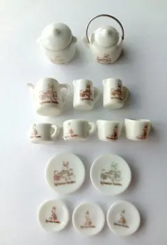シルバニアファミリー ミニチュア陶器食器セット