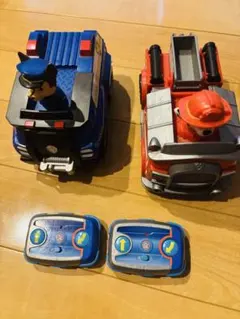 パウパトロール マーシャル チェイス 2台 動くおもちゃ