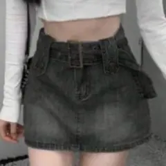 SHEIN デニムスカート ミニスカート