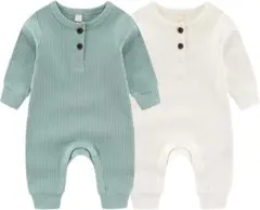 男の子女の子ロンパース2枚セット （70）
