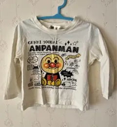 アンパンマン 長袖Tシャツ (サイズ80) ホワイト