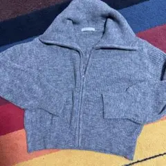 chocolat raffine フード付きニット　グレー