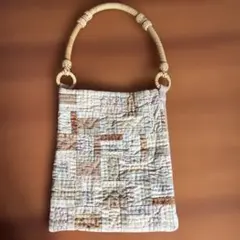 パッチワークデザイン ミニバッグ
