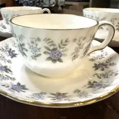 未使用 ミントン アルパイン・スプリング カップ＆ソーサー3客セット