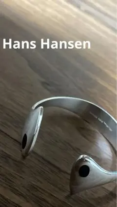 希少ヴィンテージ＊Hans Hansen バングル　エナメル シルバー 北欧 希少ヴィンテージ＊Hans Hansen バングルエナメル シルバー 北欧