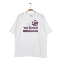 80s 企業系 USA製 ヴィンテージ Tシャツ 白 シングルステッチ L相当