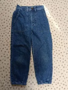 SOOR PLOOM デニムブルー ハイウエストパンツ6y