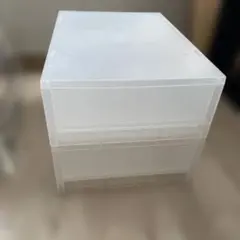 無印　ポリプロピレン　小物収納ケース　2段