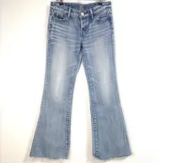 マウジー MOUSSY デニムパンツ ブーツカット ライトブルー M Y2K