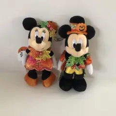 ミッキーミニーぬいぐるみバッジ【2013ランドハロウィン】