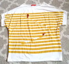 【新品】刺繍ボーダーTシャツグラニフgraniph　ストライプのサムネイル