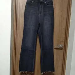 LEPSIM レプシィム ストレッチセミフレアデニム ブラック S