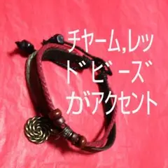 【お値下げ】レザー３連ブレスレット③