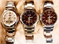 CASIO WAVE CEPTOR 電波ソーラー腕時計 3本セット - メルカリ