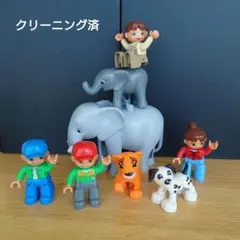 レゴ　デュプロ　動物とお人形（飼育員含）の8体セット