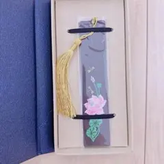 ✨️新品未使用✨️木製しおり ギフトボックスセット(蓮の花)