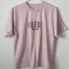 GRL ロゴ刺繍Tシャツ ピンク
