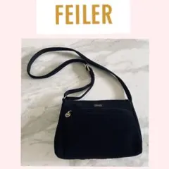 FEILER ブラック ショルダーバッグ