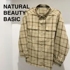 NATURAL BEAUTY BASIC チェック柄長袖シャツのサムネイル