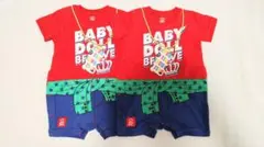 【新品未使用】BABY DOLL 半袖カバーオール70 2点セット