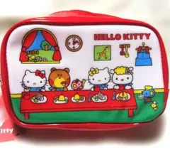 Hello Kitty ビニールポーチ 赤