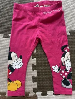 ミッキー・ミニー プリント レギンス ピンク