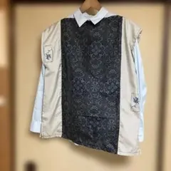 大島つむぎリメイクチェニックボートネック2