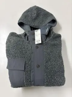 GU×ENGINEERED GARMENTS ボアフリーススナップパーカ L