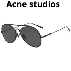 Acne studios ブラックメタル アビエーターサングラス