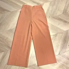 coen コーラルピンク ワイドパンツ