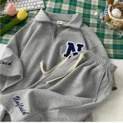 ストリートリラックスセットアップ　ポケット付き　ルームウエア