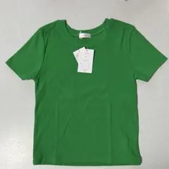 リブ コンパクト Tシャツ グリーン L