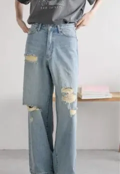 ローリーズファーム　ＣＯＮＥ／ワイドストレートパンツ